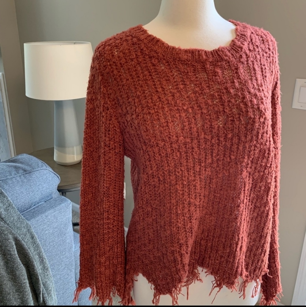 Very j fringe sweater